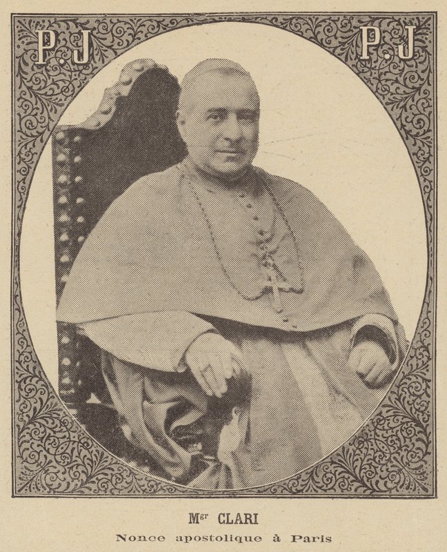 prałat Clari, nuncjusz papieski w Paryżu autorstwa French School
