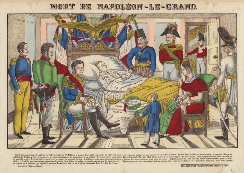 Śmierć Napoleona Wielkiego autorstwa French School