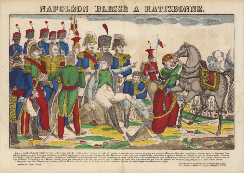 Napoleon Blesssee A Ratisbonne autorstwa French School