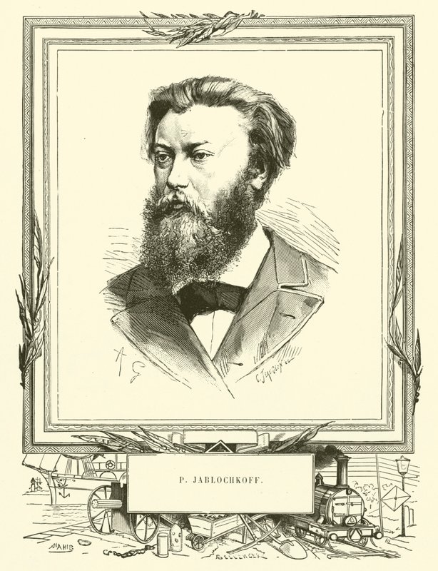 P Jablochkoff autorstwa French School