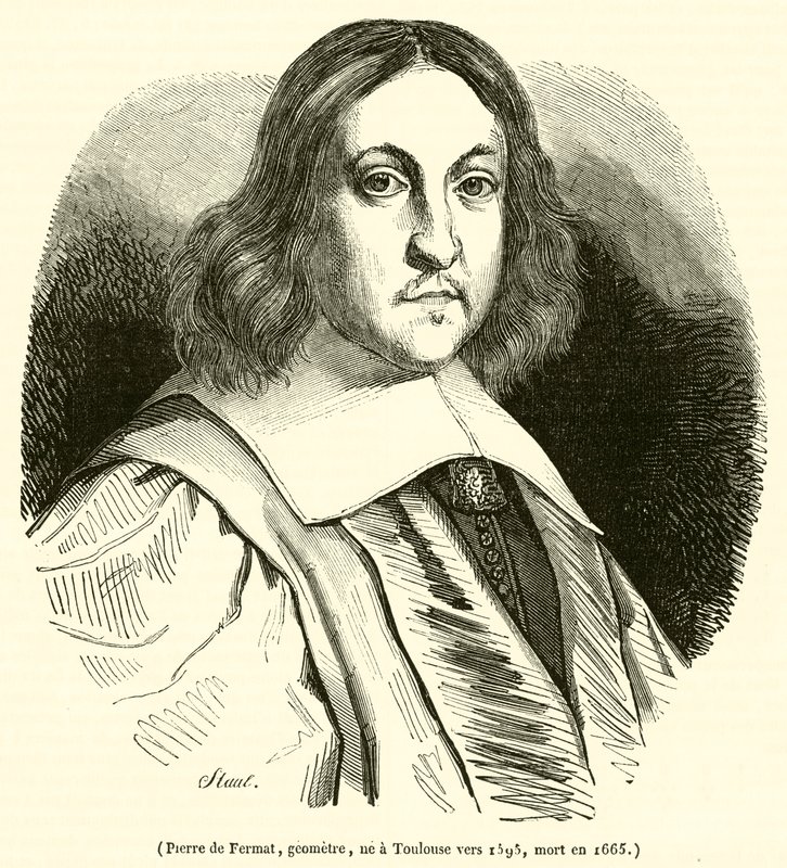 Pierre de Fermat, geodeta, urodzony w Tuluzie ok. 1595, zmarł w 1665 autorstwa French School
