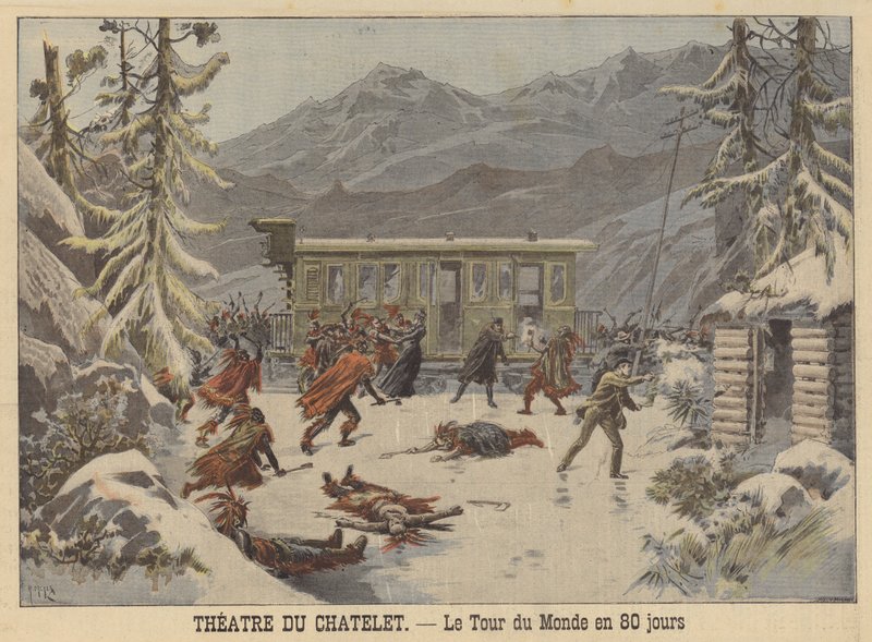Produkcja Dookoła świata w osiemdziesiąt dni w Theatre du Chatelet autorstwa French School