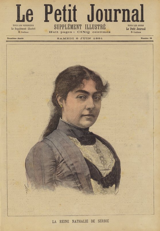 Królowa Natalia Serbii autorstwa French School
