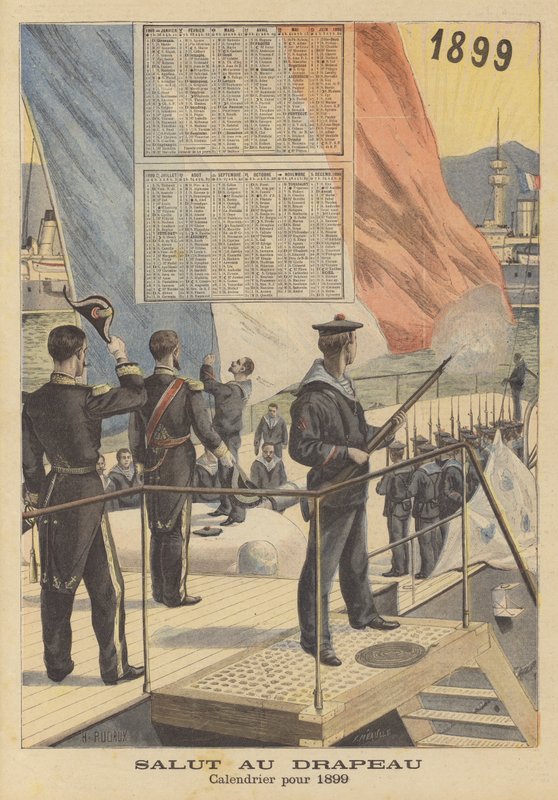Pozdrówcie flagę. Kalendarz na rok 1899 autorstwa French School