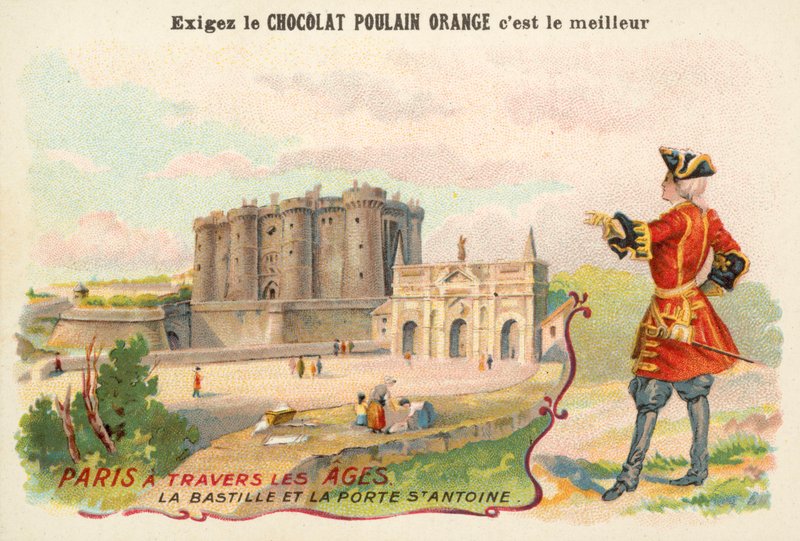Bastille i Porte Saint-Antoine, Paryż autorstwa French School