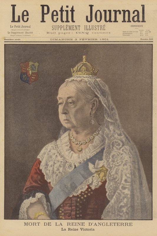 Śmierć królowej Wiktorii autorstwa French School