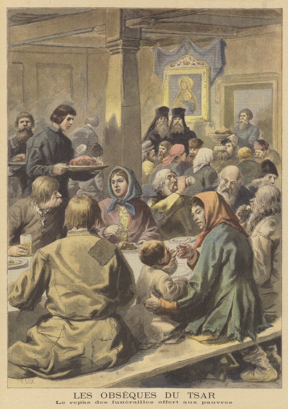 Pogrzeb cara Rosji Aleksandra III autorstwa French School