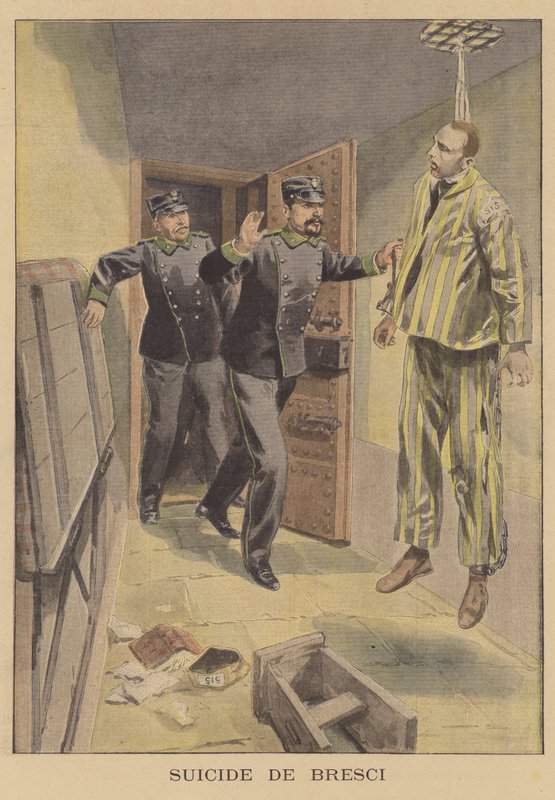 Samobójstwo Gaetano Bresci autorstwa French School