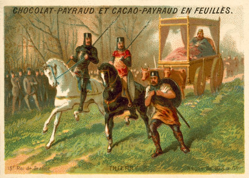 Teuderyk III, król Franków autorstwa French School