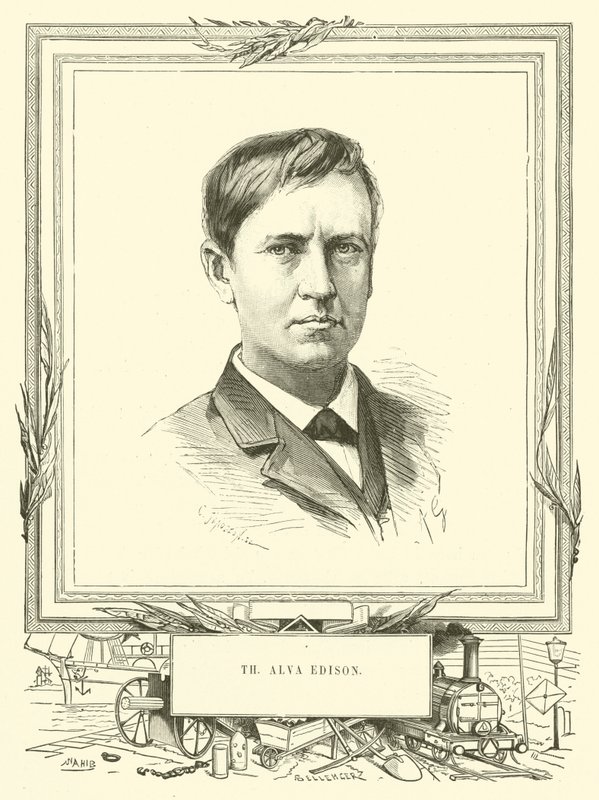 Thomas Alva Edison autorstwa French School