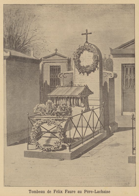 Grób prezydenta Felixa Faure na cmentarzu Pere Lachaise w Paryżu autorstwa French School