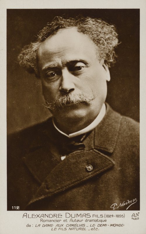 Alexandre Dumas, Młodszy (1824-1895), francuski powieściopisarz i dramaturg autorstwa French Photographer