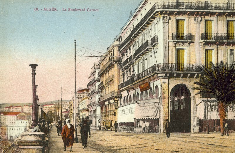 Algier, Algieria, Boulevard Carnot autorstwa French Photographer