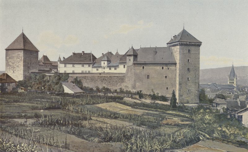 Annecy, Widok na zamek, Razem S E autorstwa French Photographer