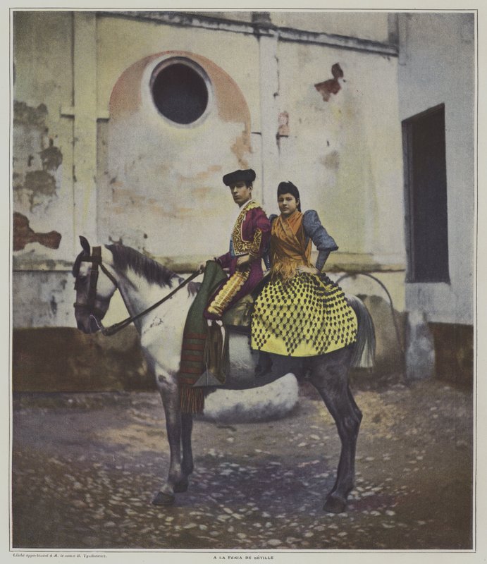 Na Feria of Sewilla (kolor lito) autorstwa French Photographer