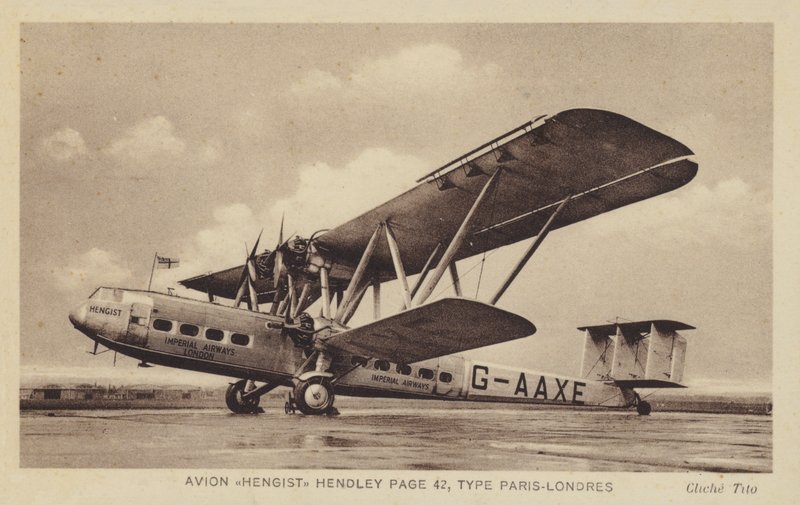 Avion Hengist Hendley Strona 42, Typ Paryż-Londyn autorstwa French Photographer