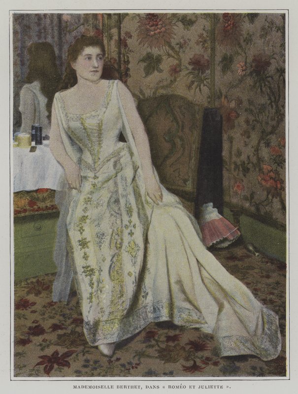 Belgijska sopranistka Lucy Berthet jako Julia w operze Romeo i Julia Charlesa Gounoda (zdjęcie kolorowe) autorstwa French Photographer