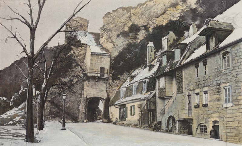 Besancon, Porte Taillee, Widok z boku miasta autorstwa French Photographer