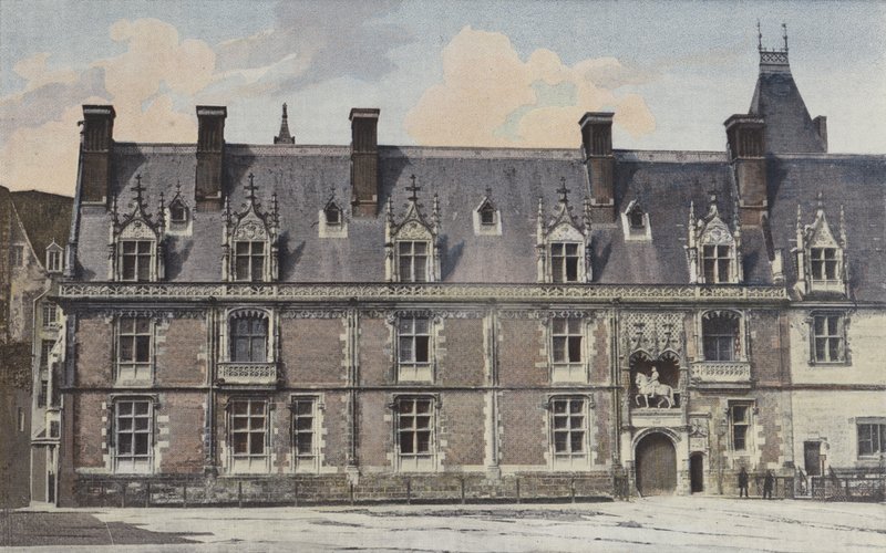 Blois, zamek, fasada zewnętrzna skrzydła Ludwika XII autorstwa French Photographer
