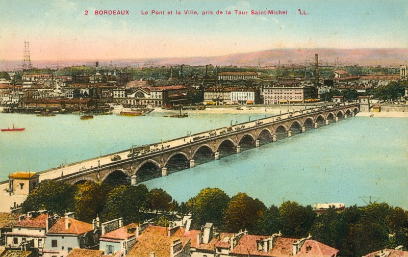 Bordeaux, Most, Miasto autorstwa French Photographer