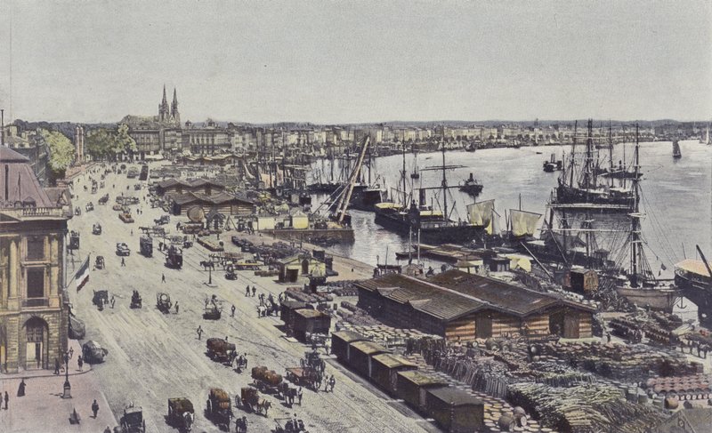 Bordeaux, Place Richelieu, Quays Louis XVIII, Chartrons i Bacalan autorstwa French Photographer