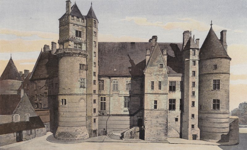 Bourges, Hotel Jacques Coeur, Fasada S O autorstwa French Photographer