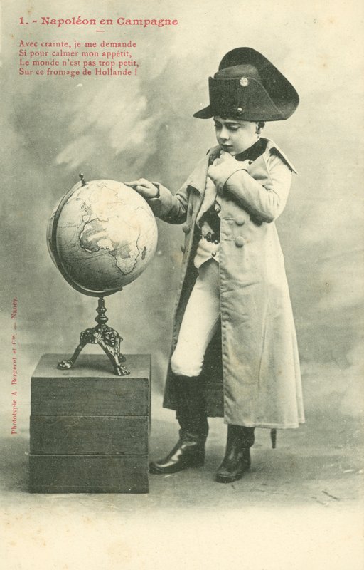 Chłopiec przebrany za Napoleona autorstwa French Photographer