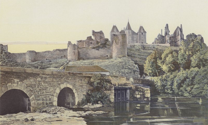 Bressuire, Ruiny Zamku, Zewnątrz, S O Widok autorstwa French Photographer