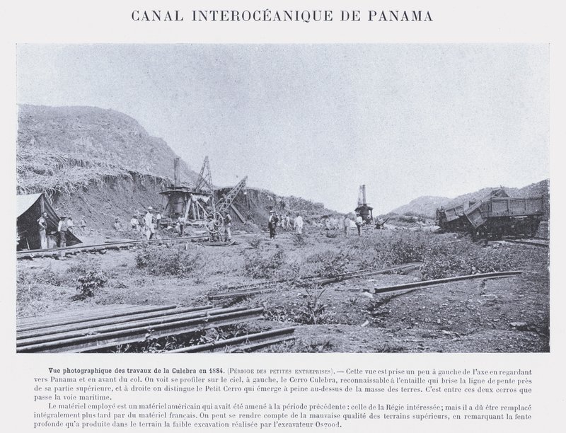 Canal Interoceanico De Panama (zdjęcie czarno-białe) autorstwa French Photographer