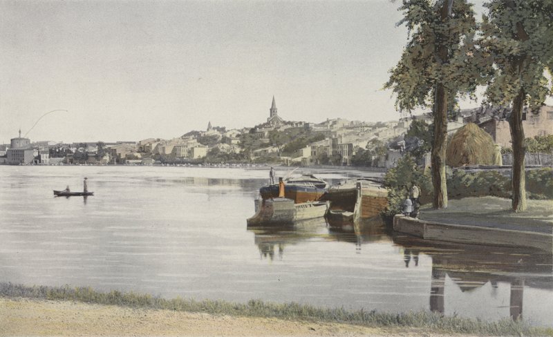 Castelnaudary, Widok ogólny z Grand Bassin autorstwa French Photographer