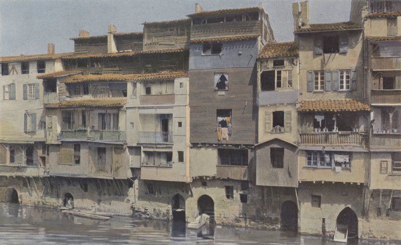 Castres, Domy nad brzegiem Agout autorstwa French Photographer