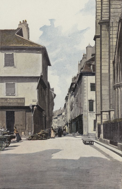 Chalon-sur-Saone, Rue aux Fevres autorstwa French Photographer