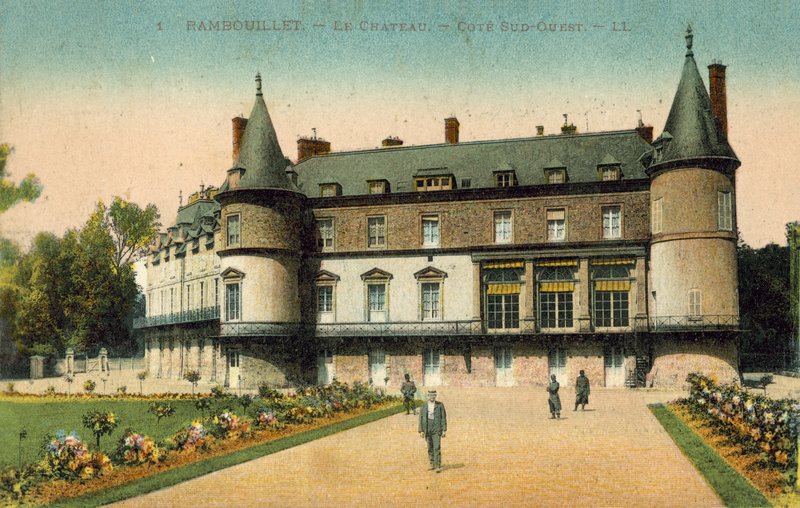 Chateau de Rambouillet, Ile-de-France (kolorowe zdjęcie) autorstwa French Photographer