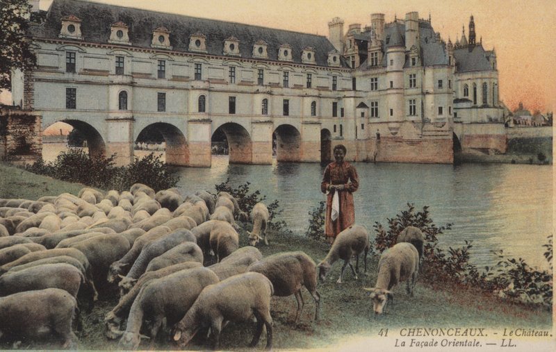 Chenonceaux, pałace, fasada wschodnia autorstwa French Photographer