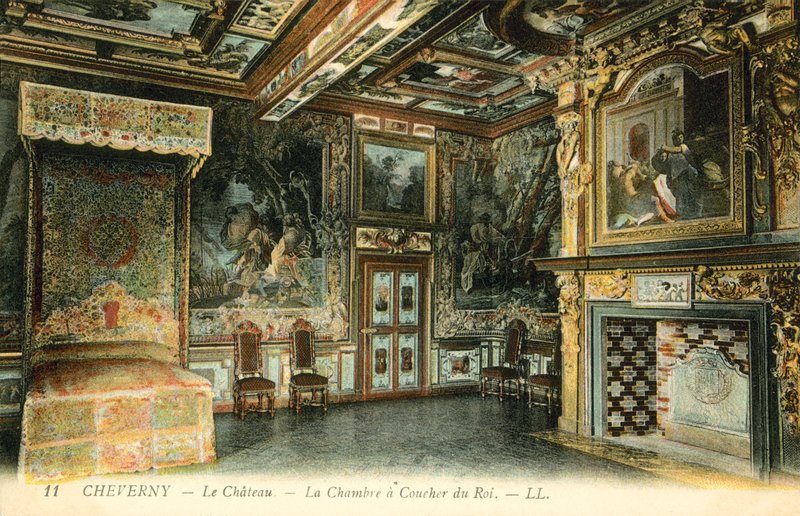 Cheverny, zamek, sypialnia królewska? autorstwa French Photographer