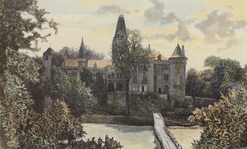 Cleron, Widok na zamek autorstwa French Photographer