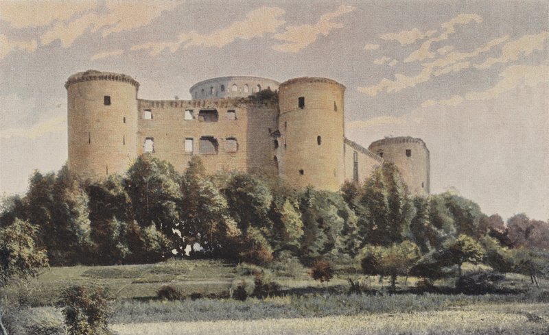 Coucy-le-Chateau, Chateau de Coucy, Widok ogólny SW autorstwa French Photographer