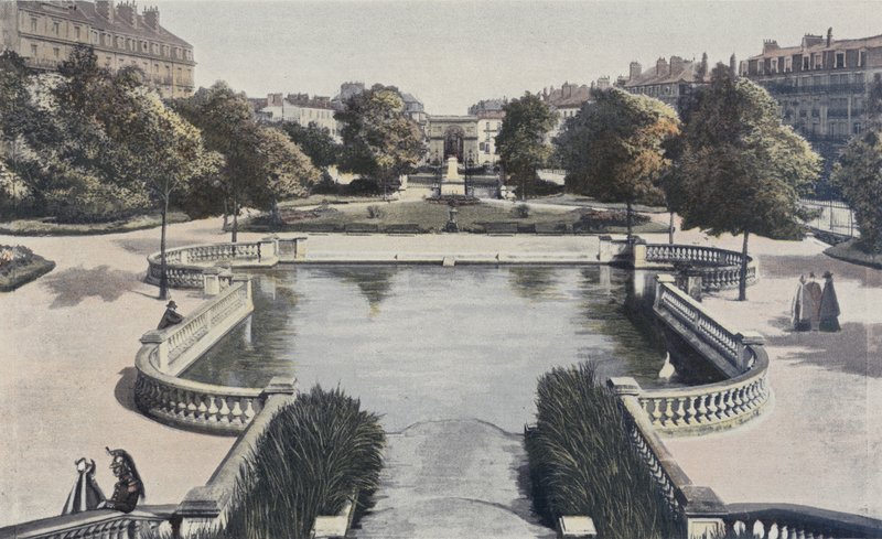 Dijon, Place Darcy, Square Darcy, Statue de F Rude, Porte Guillaume autorstwa French Photographer
