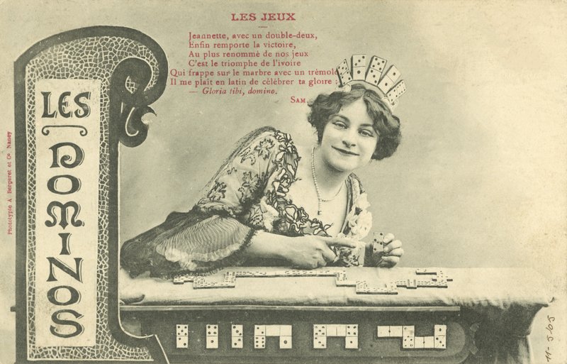Domino (zdjęcie czarno-białe) autorstwa French Photographer