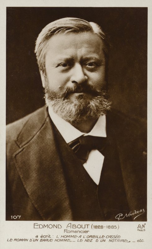 Edmond About (1828-1885), francuski powieściopisarz autorstwa French Photographer