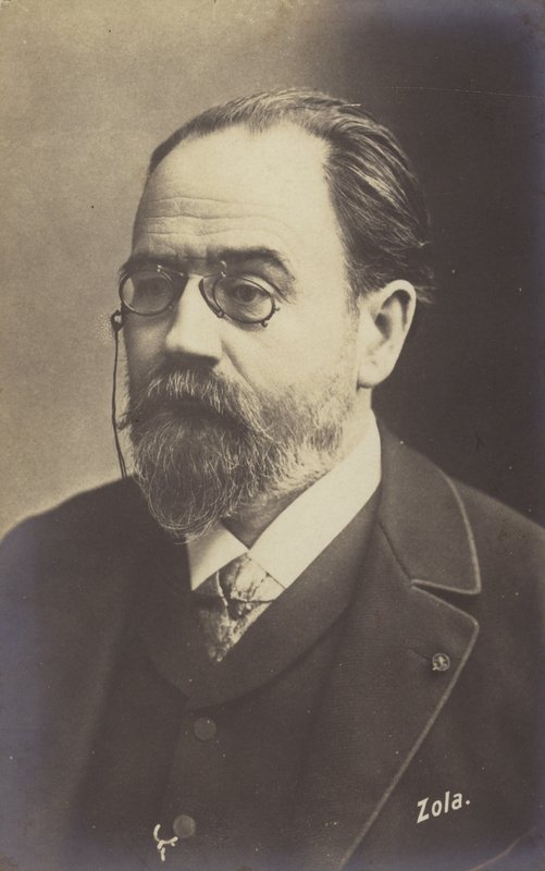 Emile Zola (1840-1902), francuski powieściopisarz, dziennikarz i dramaturg. autorstwa French Photographer