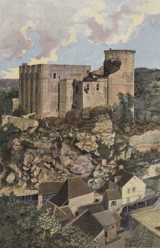 Klif, Le Chateau, Widok z Mont Mirat autorstwa French Photographer