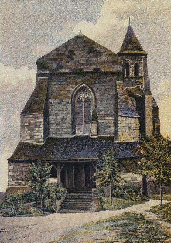 Gennes, St-Veterin Church, Ensemble O (przed renowacją dzwonnicy) autorstwa French Photographer