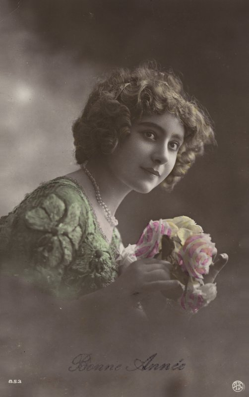 Dziewczyna z bukietem autorstwa French Photographer