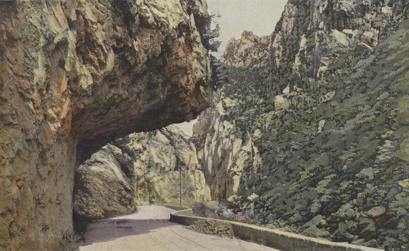 Gorges De LAude, Defile de Pierre-Lys, poniżej Axat autorstwa French Photographer