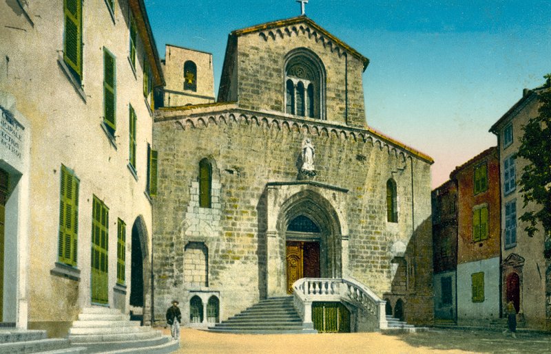 Grasse, Katedra, Francja autorstwa French Photographer