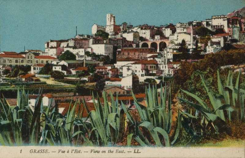 Grasse: widok na wschód (kolorowe zdjęcie) autorstwa French Photographer