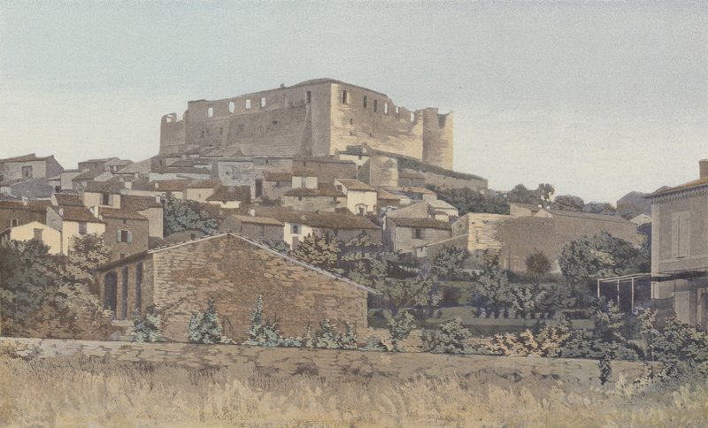 Greoulx, Ruiny warownego zamku templariuszy, Cote S O autorstwa French Photographer