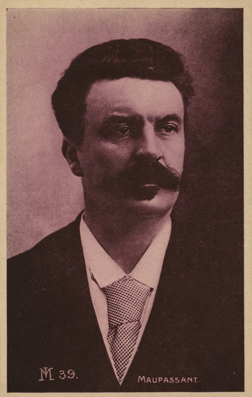 Guy de Maupassant (1850-1893), francuski pisarz opowiadań, powieściopisarz i poeta autorstwa French Photographer