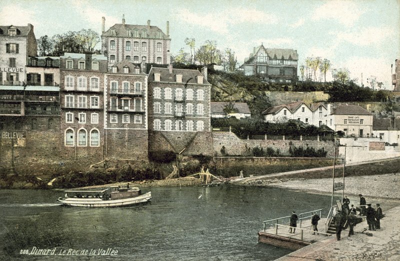 Port, Dinard (kolorowe zdjęcie) autorstwa French Photographer